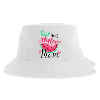 One In A Melon Mom Summer Birthday Party Matching Family Sustainable Bucket Hat