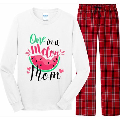 One In A Melon Mom Summer Birthday Party Matching Family Long Sleeve Pajama Set