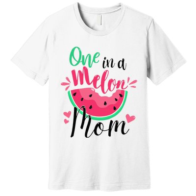 One In A Melon Mom Summer Birthday Party Matching Family Premium T-Shirt