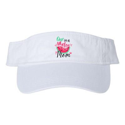 One In A Melon Mom Summer Birthday Party Matching Family Valucap Bio-Washed Visor