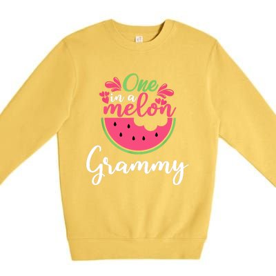 One In A Melon Grammy Birthday Matching Family Premium Crewneck Sweatshirt