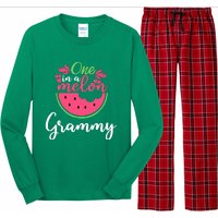 One In A Melon Grammy Birthday Matching Family Long Sleeve Pajama Set