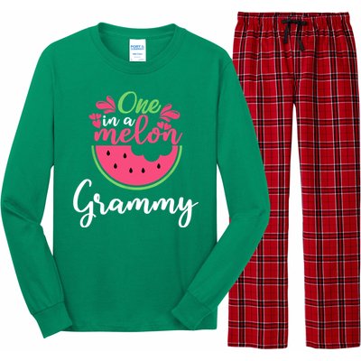 One In A Melon Grammy Birthday Matching Family Long Sleeve Pajama Set