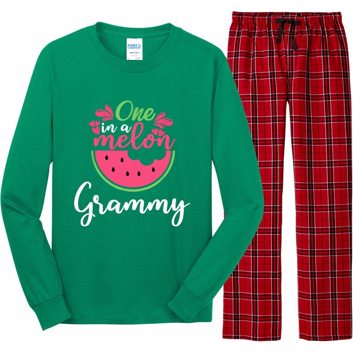 One In A Melon Grammy Birthday Matching Family Long Sleeve Pajama Set