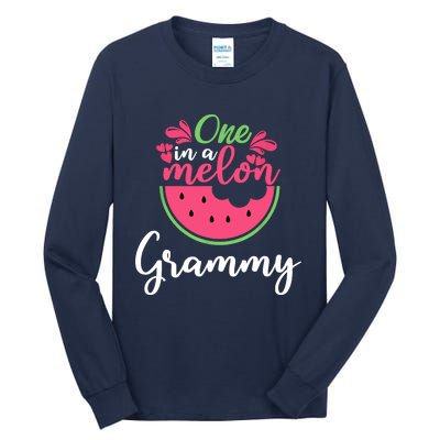 One In A Melon Grammy Birthday Matching Family Tall Long Sleeve T-Shirt