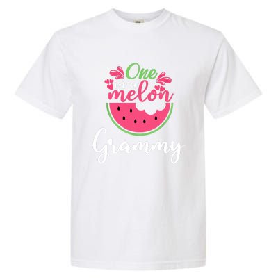 One In A Melon Grammy Birthday Matching Family Garment-Dyed Heavyweight T-Shirt