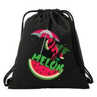 One In A Melon Adorable Cute Fun Summer Watermelon Gift Tee Drawstring Bag