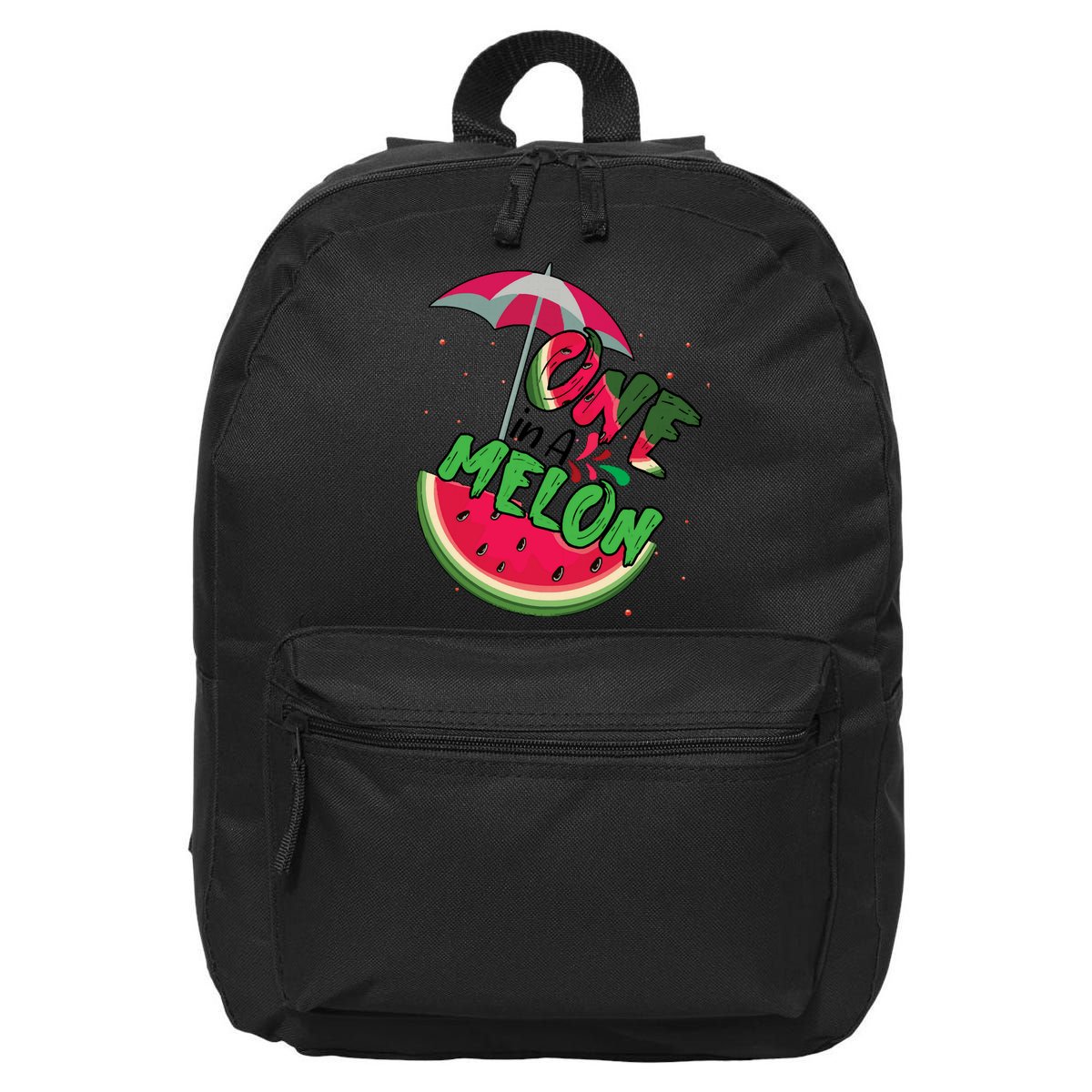 One In A Melon Adorable Cute Fun Summer Watermelon Gift Tee 16 in Basic Backpack