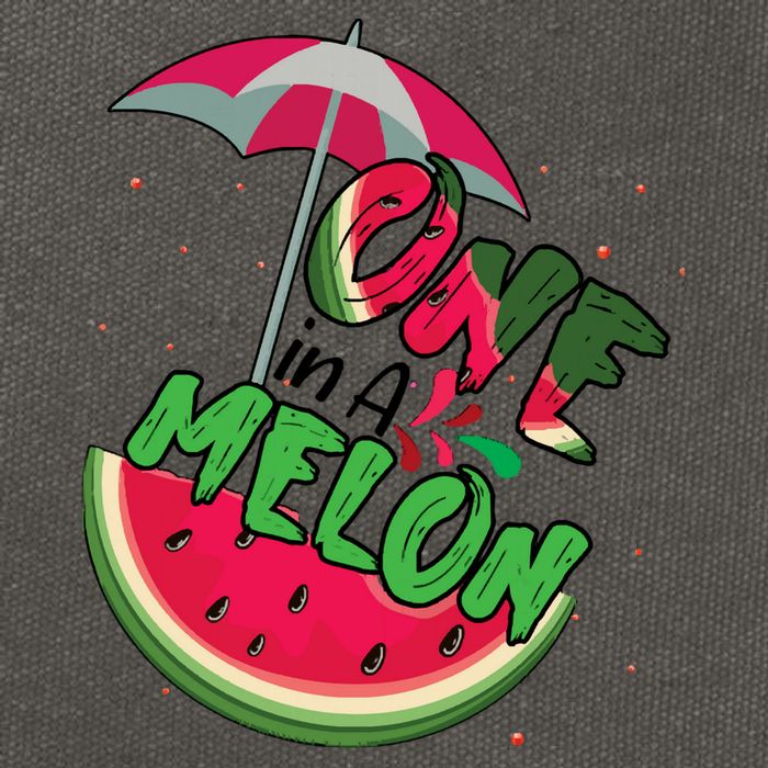 One In A Melon Adorable Cute Fun Summer Watermelon Gift Tee Cotton Canvas Backpack