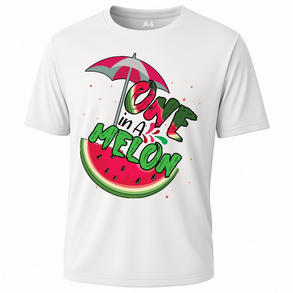 One In A Melon Adorable Cute Fun Summer Watermelon Gift Tee Performance Shirt