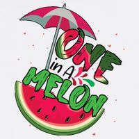 One In A Melon Adorable Cute Fun Summer Watermelon Gift Tee Cooling Performance Crew T-Shirt