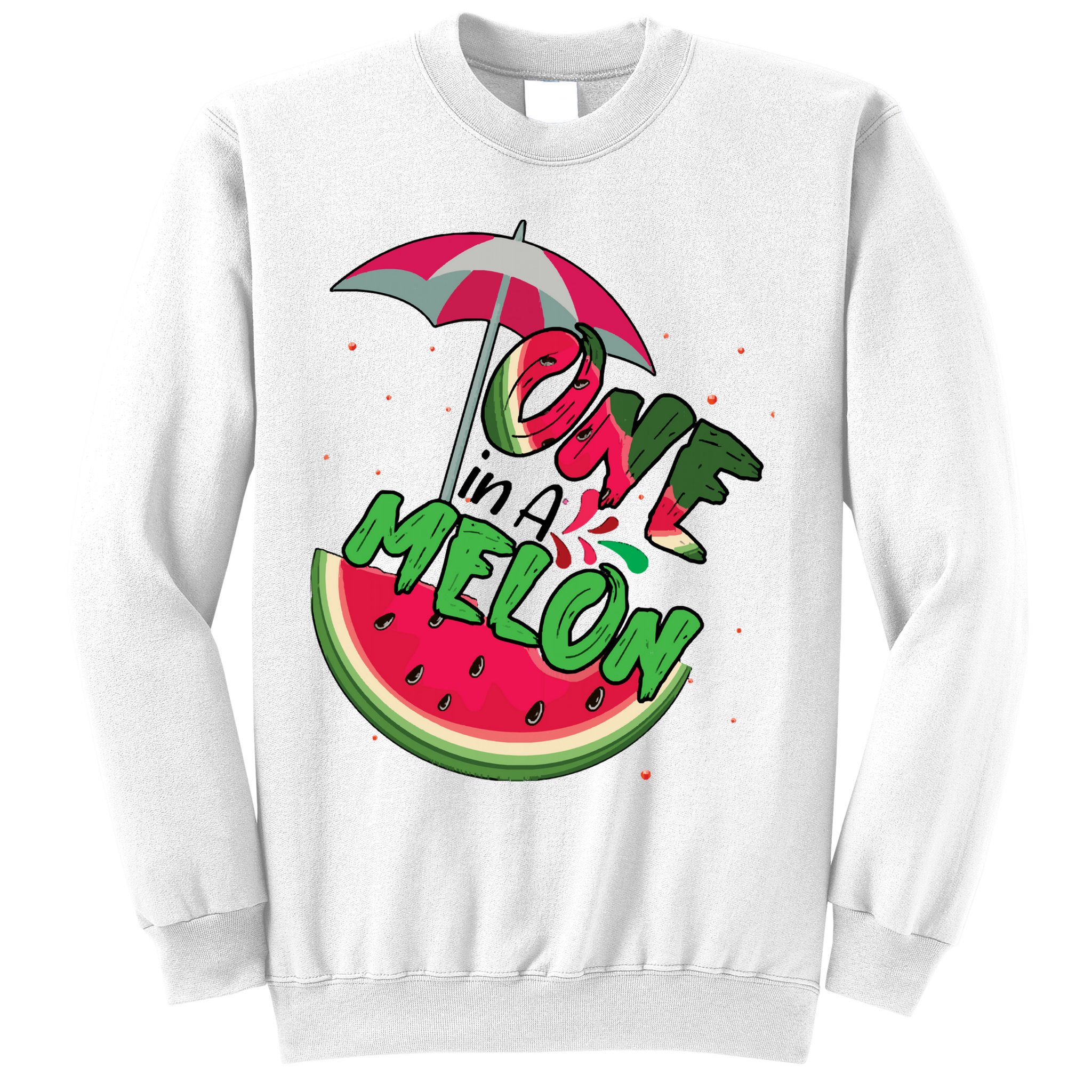 One In A Melon Adorable Cute Fun Summer Watermelon Gift Tee Sweatshirt