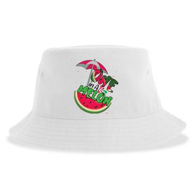 One In A Melon Adorable Cute Fun Summer Watermelon Gift Tee Sustainable Bucket Hat