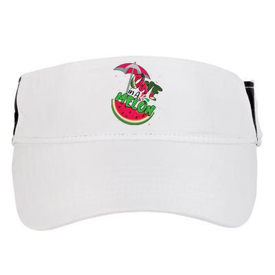 One In A Melon Adorable Cute Fun Summer Watermelon Gift Tee Adult Drive Performance Visor