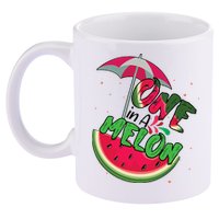 One In A Melon Adorable Cute Fun Summer Watermelon Gift Tee 11oz C Handle Ceramic Mug