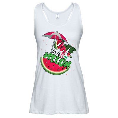 One In A Melon Adorable Cute Fun Summer Watermelon Gift Tee Ladies Essential Flowy Tank