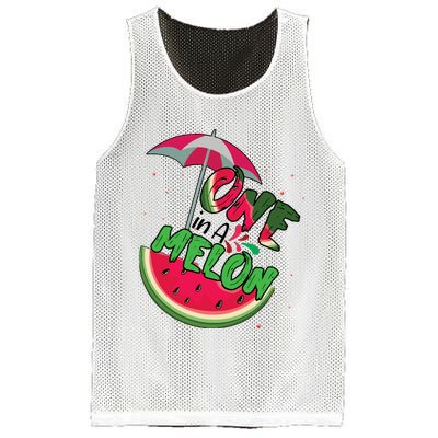 One In A Melon Adorable Cute Fun Summer Watermelon Gift Tee Mesh Reversible Basketball Jersey Tank