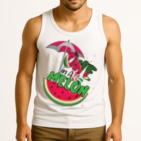 One In A Melon Adorable Cute Fun Summer Watermelon Gift Tee Tank Top