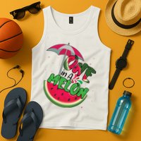 One In A Melon Adorable Cute Fun Summer Watermelon Gift Tee Tank Top