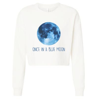 Once In A Blue Moon Cropped Pullover Crew