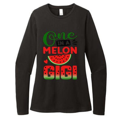 One In A Melon Gigi Family Matching Watermelon Summer Vibes Womens CVC Long Sleeve Shirt