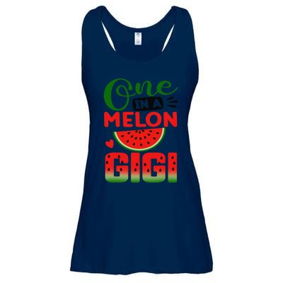 One In A Melon Gigi Family Matching Watermelon Summer Vibes Ladies Essential Flowy Tank