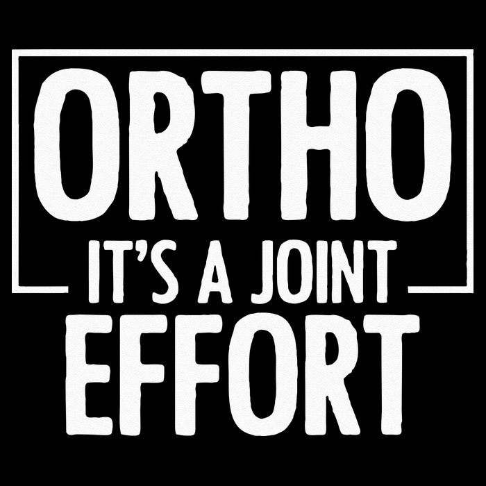 Ortho Its A Joint Effort Bone Humor Orthopedic Nurse Doctor Button