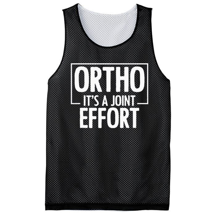 Ortho Its A Joint Effort Bone Humor Orthopedic Nurse Doctor Mesh Reversible Basketball Jersey Tank