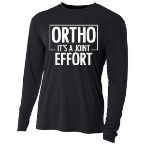 Ortho Its A Joint Effort Bone Humor Orthopedic Nurse Doctor Cooling Performance Long Sleeve Crew