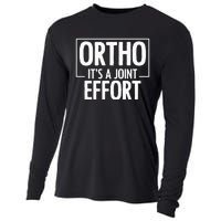 Ortho Its A Joint Effort Bone Humor Orthopedic Nurse Doctor Cooling Performance Long Sleeve Crew