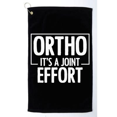 Ortho Its A Joint Effort Bone Humor Orthopedic Nurse Doctor Golf Towel