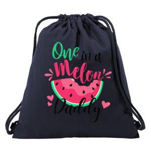 One In A Melon Daddy Summer Birthday Party Matching Family Drawstring Bag