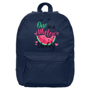 One In A Melon Daddy Summer Birthday Party Matching Family 16 in Basic Backpack