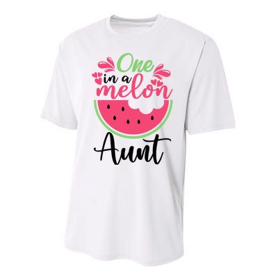 One In A Melon Aunt Waterlemon Summer Vacation Aunt Performance Sprint T-Shirt