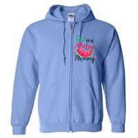 One In A Melon Mommy Summer Birthday Party Matching Family Full Zip Hoodie