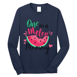 One In A Melon Mommy Summer Birthday Party Matching Family Long Sleeve Shirt