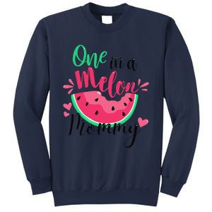 One In A Melon Mommy Summer Birthday Party Matching Family Sweatshirt