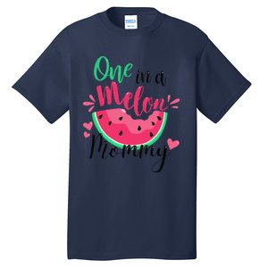 One In A Melon Mommy Summer Birthday Party Matching Family Tall T-Shirt