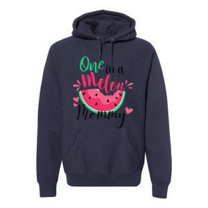 One In A Melon Mommy Summer Birthday Party Matching Family Premium Hoodie