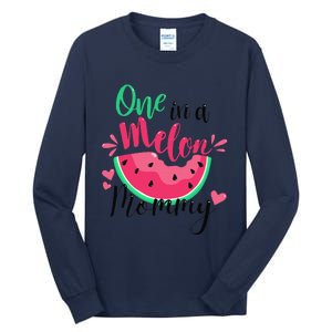 One In A Melon Mommy Summer Birthday Party Matching Family Tall Long Sleeve T-Shirt