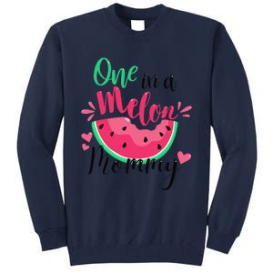 One In A Melon Mommy Summer Birthday Party Matching Family Tall Sweatshirt