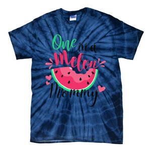 One In A Melon Mommy Summer Birthday Party Matching Family Tie-Dye T-Shirt