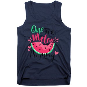 One In A Melon Mommy Summer Birthday Party Matching Family Tank Top