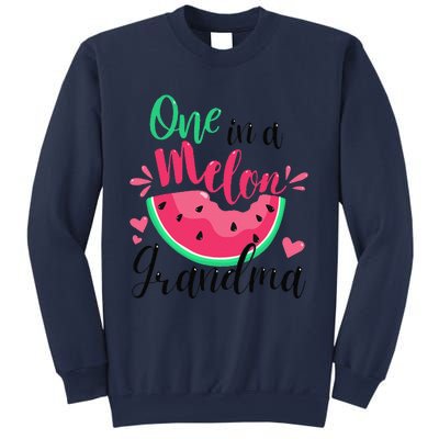 One In A Melon Grandma Summer Birthday Party Matching Sweatshirt