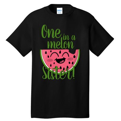 One In A Melon Sister Matching Family Watermelon Tall T-Shirt