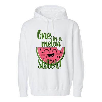 One In A Melon Sister Matching Family Watermelon Garment-Dyed Fleece Hoodie