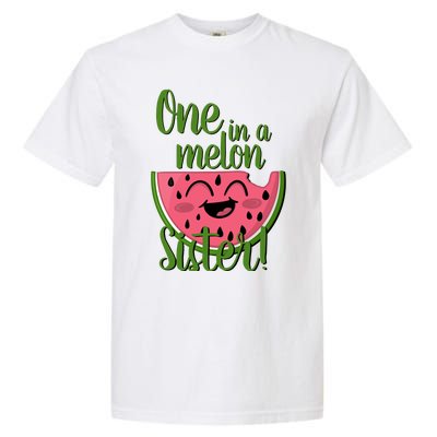 One In A Melon Sister Matching Family Watermelon Garment-Dyed Heavyweight T-Shirt