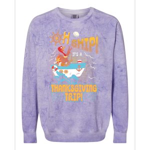 Ohgiftship It's A Thanksgiving Trip Thanksgiving Cruise Meaningful Gift Colorblast Crewneck Sweatshirt