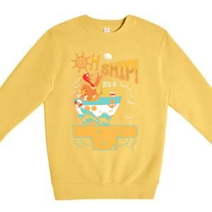 Ohgiftship It's A Thanksgiving Trip Thanksgiving Cruise Meaningful Gift Premium Crewneck Sweatshirt