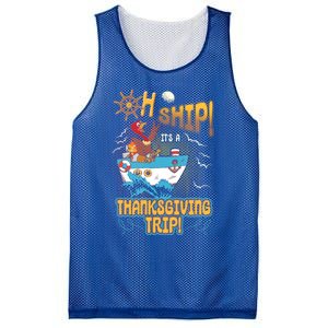 Ohgiftship It's A Thanksgiving Trip Thanksgiving Cruise Meaningful Gift Mesh Reversible Basketball Jersey Tank